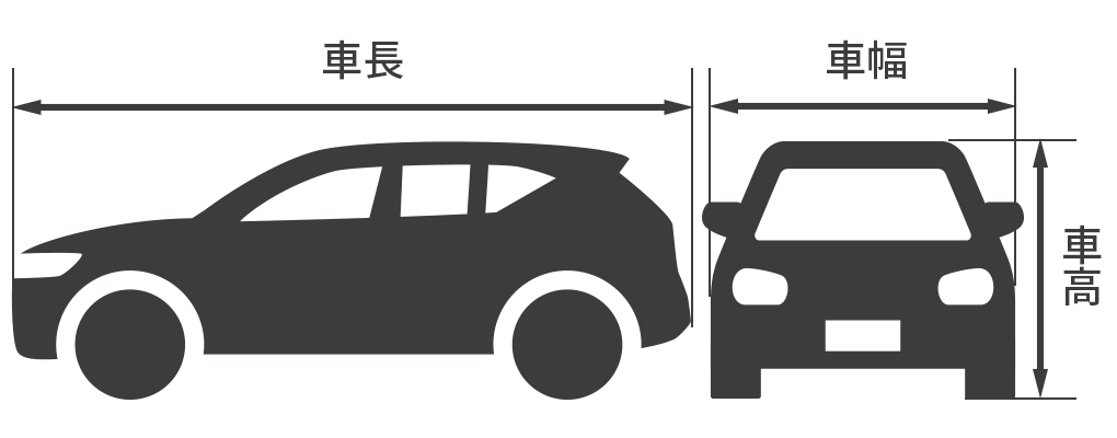 車の車高・車幅・車長について