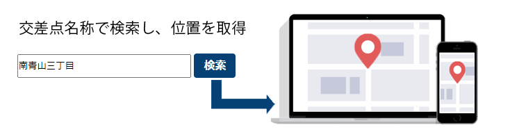 交差点名検索イメージ