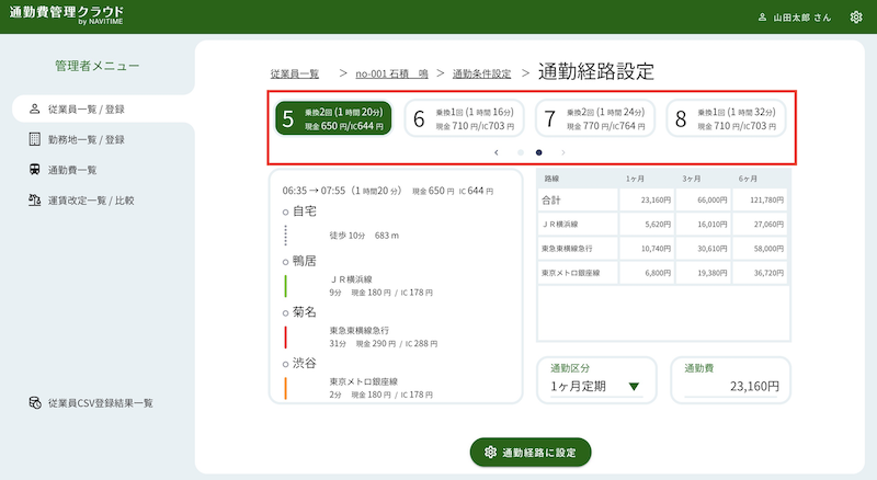 通勤経路増加イメージ