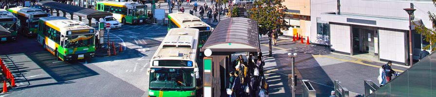 バスから電車への乗継イメージ